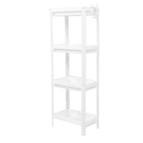 Bathroom Tower Shelf Plastic Freestanding Storage Rack Organizer Multifunctional Shelving Unit for V1294-YM0706-3112230061613