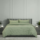 Ardor Adeline Sage Jacquard Damask Quilt Cover Set King V442-INT-QUILTCS-ADELINE-SAGE-KI