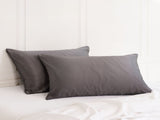 MULBERRY SILK PILLOW CASE TWIN PACK - SIZE 51X76CM - CHARCOAL ABM-202025
