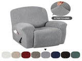 Recliner Chair Cover, Stretch Jacquard Recliner Slipcover, Furniture Protector for Recliner Chairs, V1369-AZ3-W-10756