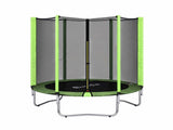 Everfit 6FT Kids Trampoline Round Rebounder with Enclosure Net Green TRAMPO-D-6FT-GN