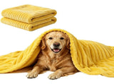 Emotional Support Blanket for Dogs, Yellow Blanket for Dog, Washable High Visibility Dog Blankets, V1192-AZ-W-22170