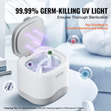 VEVOR Ultrasonic Cleaner for Dentures 200ML Retainer Cleaner Machine with UV V952-JYCSBQXJ30W2VEF9YV3