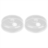2pcs Microwave Cover PP Reusable Safe Harmless Food Guard Lid for Heat Preservation V1294-YM0901-3118210256011