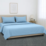 4pc 1000 Thread Count Cotton Rich King Bed Sheet Gift Pack CVC Microfibre Blend in Blue CVC-10KS-BU