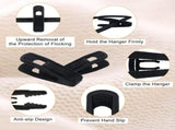 Velvet Hangers Clips Flocked Finger Clips Velvet Clothes Clips Strong Pants Hangers Clips for V1192-AZ-W-12103