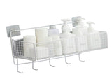 Wall Mount Storage Basket Multifunctional Iron Wall Hanging Organizer Rack with Hook for Kitchen V1294-YM0901-3117240211411