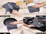 Homaxy Set of 8 Bulk Kitchen Towels Set, 12 x 12 Inches and 13 x 28 Inches, and Large Cotton Kitchen V1258-DP02-F-180