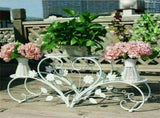Set of 2 Plant Stand Wedding Garden Flower Shelf Rack V178-66778