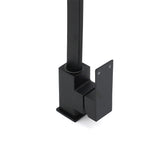 Matt Black Square Gooseneck 360 Swivel Laundry Sink Kitchen Mixer Faucet Tapware V1233-KSQ501B