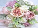 Wedding Bridal Hand Bouquet Home Decoration Fake Flower Silk Flower Artifical Decorative Bouquet V1294-YM0523-220328DY02-1