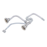 Kitchen Sink Drainer Pipe Stainless Steel S Bent with Double Drains Sewer Pipe Set for Bathroom Home V1294-YM0512-3112220081811