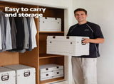 Gardeon 80L Outdoor Storage Box Foldable Camping Collapsible Bins Organizer OSB-80L-FD-BE