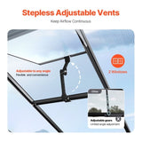 VEVOR Polycarbonate Greenhouse 8 x 12 Ft Outdoor Walk-in Greenhouse for Garden V952-JTSZWSL8W12F5VOMTV0