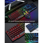 T-Wolf TF800 RGB 4-pcs Gaming Keyboard/Mouse/Headphone/Mouse Pad Kit Set V28-ELETEQTF800