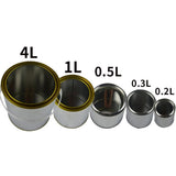Set of 6 -Plated Iron Paint Cans, Secure for Transport and -Term Storage V1370-AZ4-20754