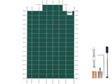Pool Safety Cover Fits 20x40ft Rectangle Inground Safety Pool Cover Green Mesh with 4x8ft Center End V952-YYCM20X40JZYTYCG1V0
