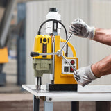 Magnetic Drill 1200W 2810 lbf Mag Drill Press 1.6 in Boring Diameter Yellow V952-CLZJP2JT40MM4PKJVV3