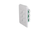 by Schneider Electric 250Volt Vertical Mount Iconic Flush Switch, 6G 1_2Way, 10AX V1202-V1-CLI3046VAVW