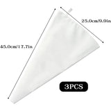 3 Pack Reusable Piping Bags, 18 Inch Cloth Pastry Bags Cake Decorating Bags Icing Piping Bag V1188-CYX-J02-1826