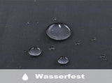 Black Water Resistant Sheer Eyelet Curtains for Outdoor, 132 cm x 274 cm V1188-MS-325-0465