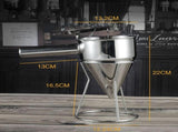 Stainless Steel Piston with Stand Kitchen Baking Batter Dispenser Sauce Cream Dosing V1294-YM0718-10131142