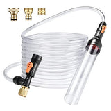 33ft Gravel Vacuum for Water Changer Fish Tank Cleaning Tools,Siphon Universal Quick Pump V1107-134-71010-CLR-33FT