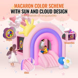 Inflatable Bounce House, Indoor Outdoor Playhouse Trampoline, Kid Jumping Bouncer with Blower, V952-CQCBBHYC6PFMU2TRRV3