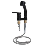 G1/2 Kitchen Cold and Hot Water Faucet Rotatable Sink Mixer Tap with Pull Out Sprayer V1294-YM0901-3112200145211