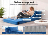 Artiss 2 Pack Folding Sofa Bed Armless Lounger Foam Floor Sofas Futons Couches SB-B-COMP-1010-BUX2