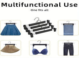 20pcs Super Anti-Slip Pants Hangers with Clips, Thickened Plastic Dual-Use Skirt/Pants Hangers, V1232-KJ20PCS001
