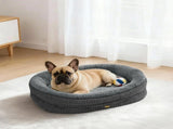 Pawz Orthopedic Plush Dog Bed Soft Washable Pet Bed Grey Cosy Cushion M Size PT1354-M-GY-AU