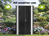 Gardeon Outdoor Storage Cabinet Garden Shed Tool Lockable Cupboard Steel Adjustable Shelves OSC-CABI-SL-BK