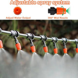 50m Automatic Drip Irrigation System for Garden Greenhouse, Lawn, Terrace, Compatible with Most V1188-MS-325-1268