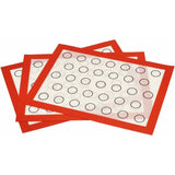 Silicone Baking Mat 3 pcs Set Reusable Non-Stick Baking Sheet Pastry Kneading Dough Oven Mat For V1188-MS-227-0835