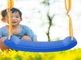 Swing Seat Anti Skid Buckle Adjustable Tear Resistant Rope Children Seat Swing for Park Outdoor Blue V1294-YM0703-3111230032913