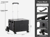 Nordic Black Climbing Wheel Folding Cart - Compact and Durable for Outdoor Camping and Picnics V888-ELOSUNG11817