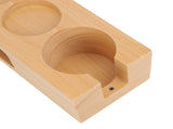 Coffee Tamper Base Multifunction Beech Coffee Distributor Tamping Station Accessories for Coffee V1294-YM0901-3118230479511