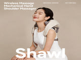 Wireless Mechanical Shawl Massager for Neck Shoulder Waist Leg Relaxation at Home Office Travel V1341-ZY-DCM2XKQL-BEIGE