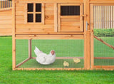Furtastic Large Chicken Coop & Rabbit Hutch With Ramp WCC-JOY-003-LHR