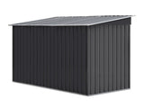 Giantz Garden Shed 2.38x1.31M w/Metal Base Sheds Outdoor Storage Tool Workshop Sliding Door SHED-FLAT-4X8-BASE-ABC