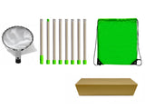 Green Telescopic Fruit Picker Tool with Stainless Steel Extension Pole Carbon Steel Head and Large V888-ELOSUNG40967