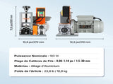 Automatic Stripping Machine, 0.06''-1.18'' Electric Motorized Cable Stripper, 180 W, 60 ft/min V952-BX180W11525MMAVETV3