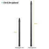 1.5m/ 4.9ft Carbon Fiber Selfie Stick Adjustable Extension Pole with 1/4 Inch Screw Replacement for V1366-AZ2-W-18416