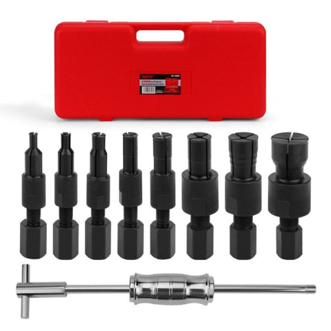 SEDY 9Pcs Inner Bearing Puller Set Slide Hammer Internal Blind Hole Remover Tool V465-298008