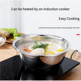 5-in-1 Stainless Steel Shredding Bowl & Drainage Chopping Basin Set Space-Saving Colander with V1366-AZ2-W-10939