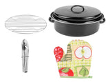 Portable Barbecue Pot Sweet Potato Meat BBQ Grill Pot with Lid for Home Use V1294-YM0901-JY34105