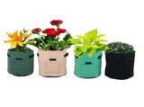 4Pcs Garden Felt Growing Plant Bag Indoor Outdoor Vegetable Flower Pot Gardening Tool V1294-YM0901-3111200225111