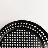 Heavy Duty Frying Pan Grill Pan with Wooden Foldable Handle Hollow Grill Basket Tray Non-Stick V1369-AZ3-W-14064