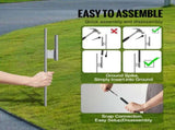 Feather Flag Pole Kit, Swooper Flag Pole Set 16.3 ft, Sign Flag Poles for Business Advertising Flags V952-QGYMQJGZ45M1ZIWYGV0